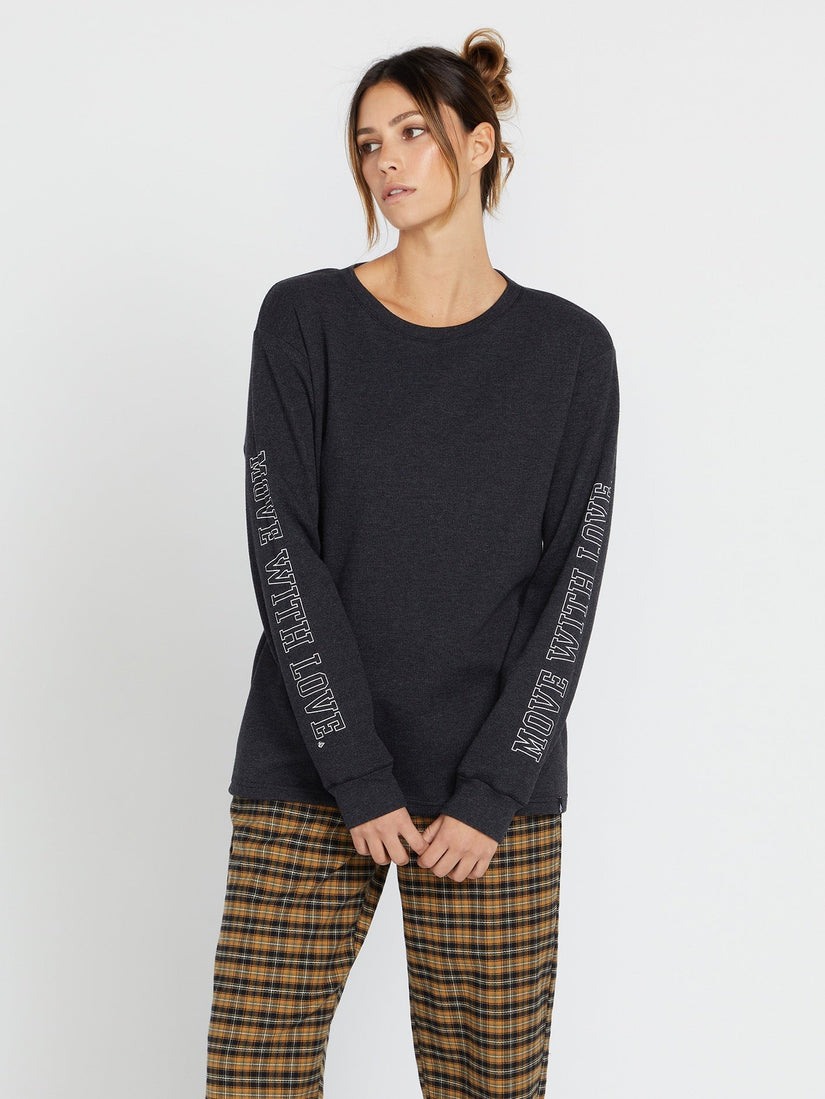 Dede Lovelace Long Sleeve Shirt - Black/Charcoal