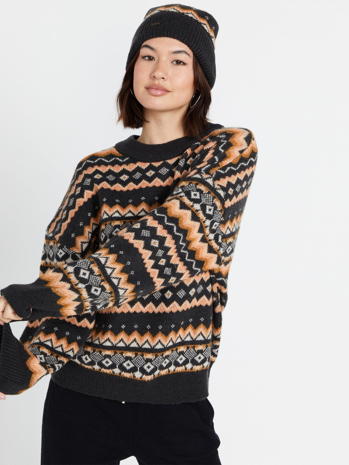 Not Fairisle Sweater - Vintage Black – Volcom Canada