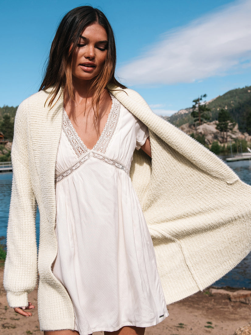 Lived in Lounge Cozy Wrap Cardigan - Cream