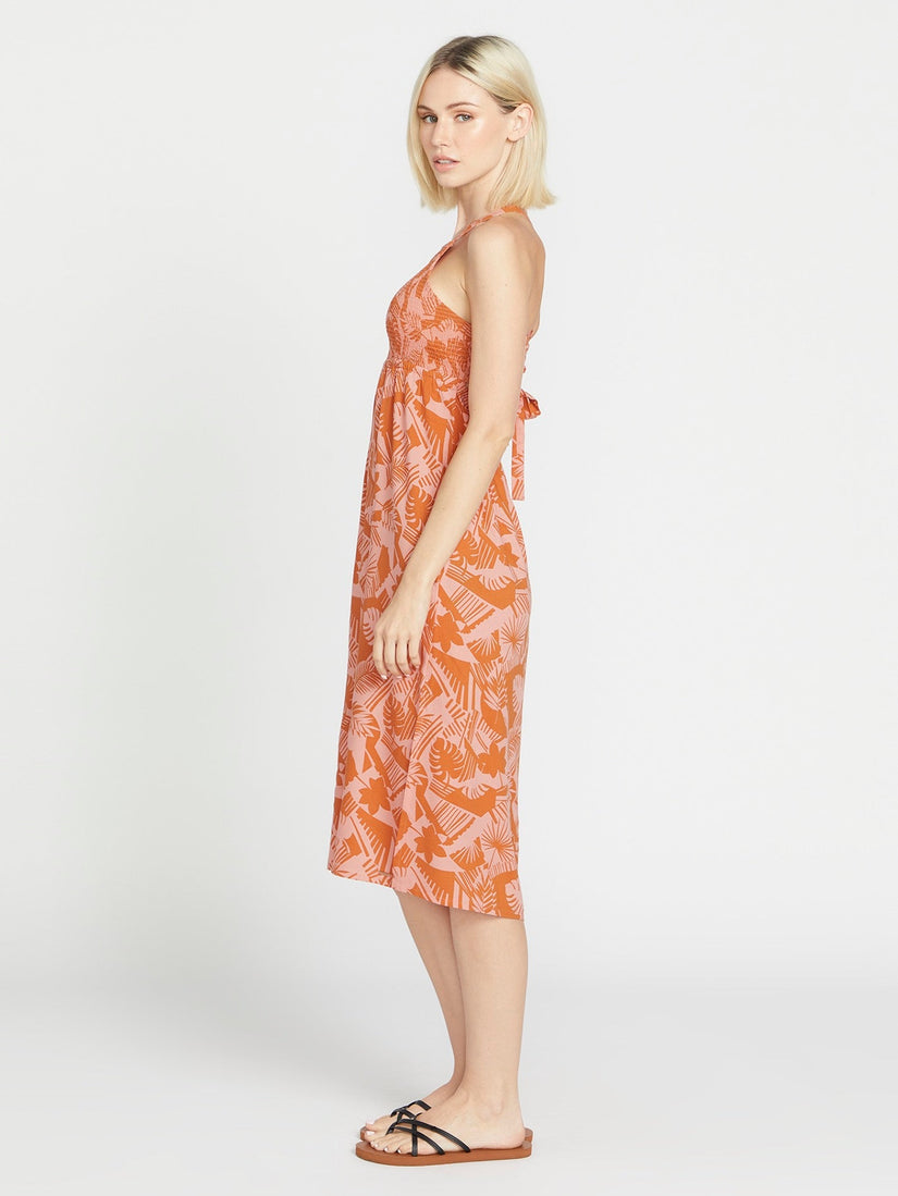 Off Tropic Dress - Burnt Sienna