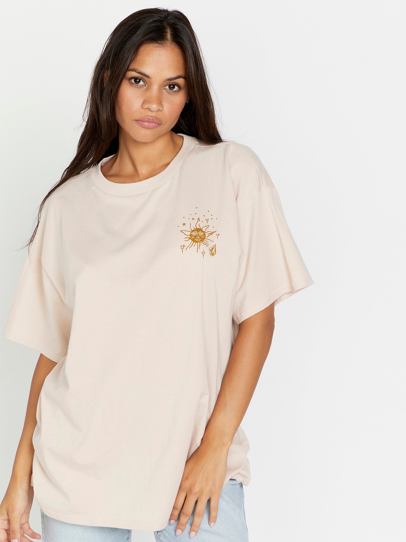 Farm to Yarn Stones Throw Tee - Dusty Rose