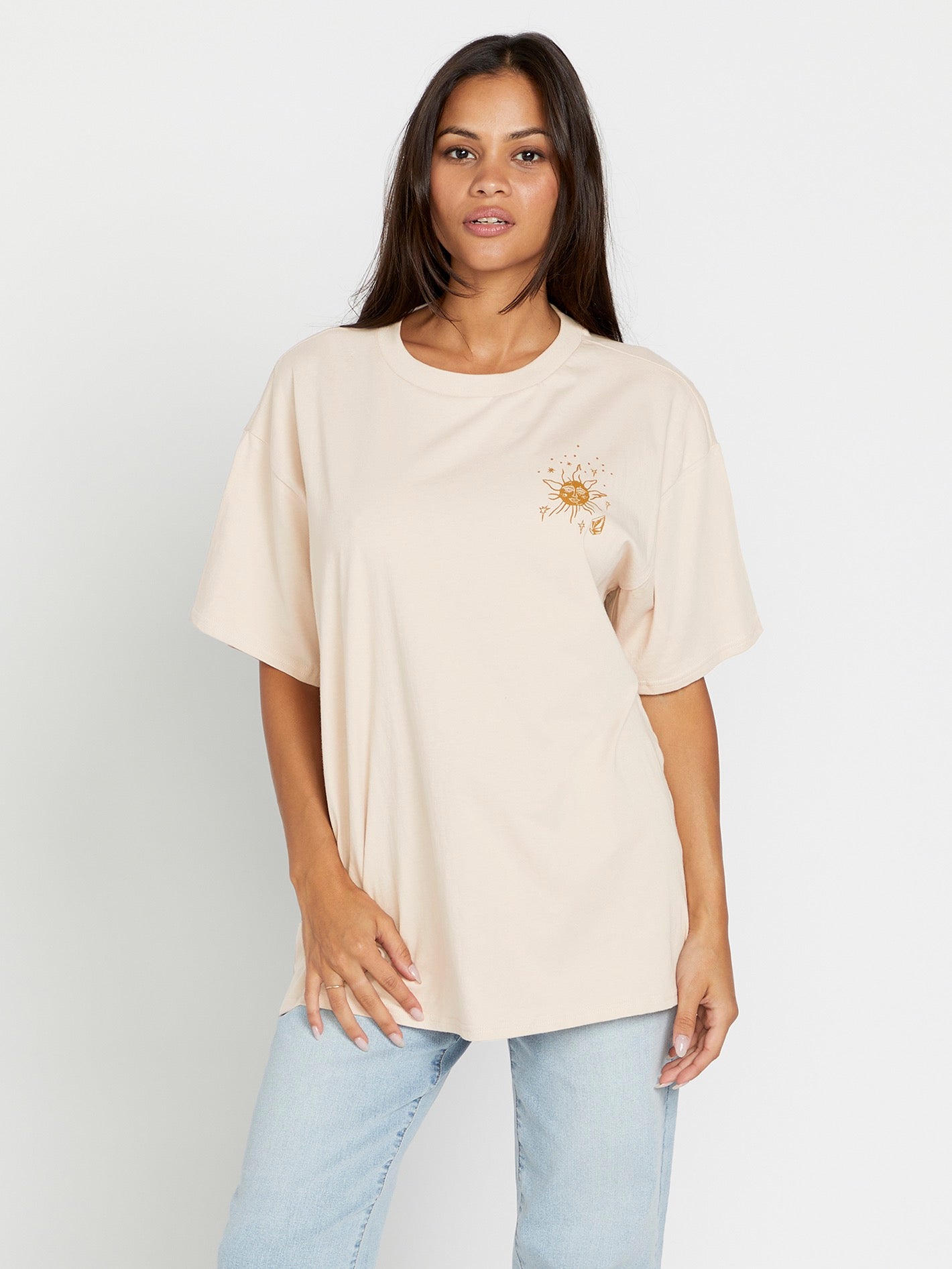 Farm to Yarn Stones Throw Tee - Dusty Rose