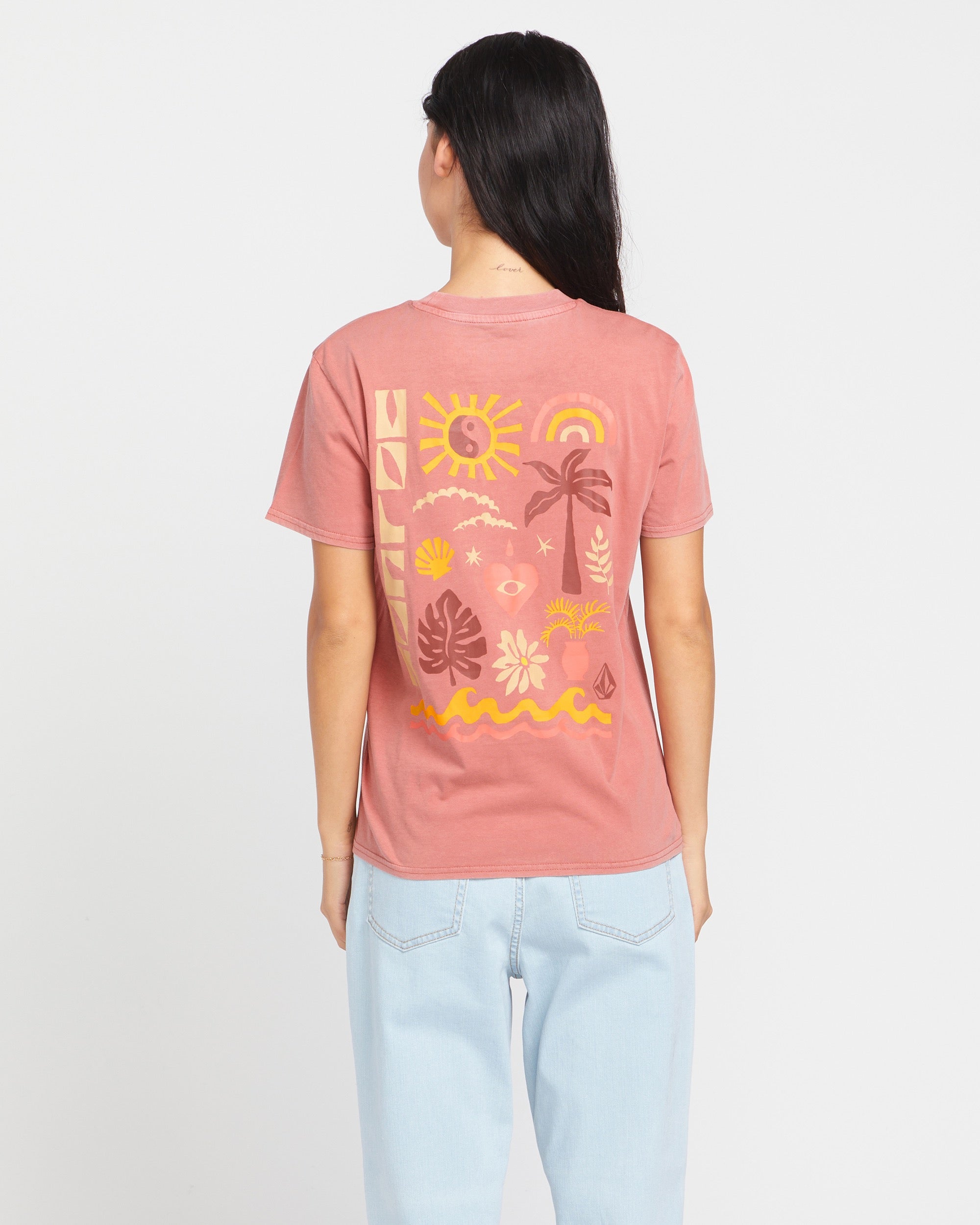 Lock It Up Tee - Mauve Rose