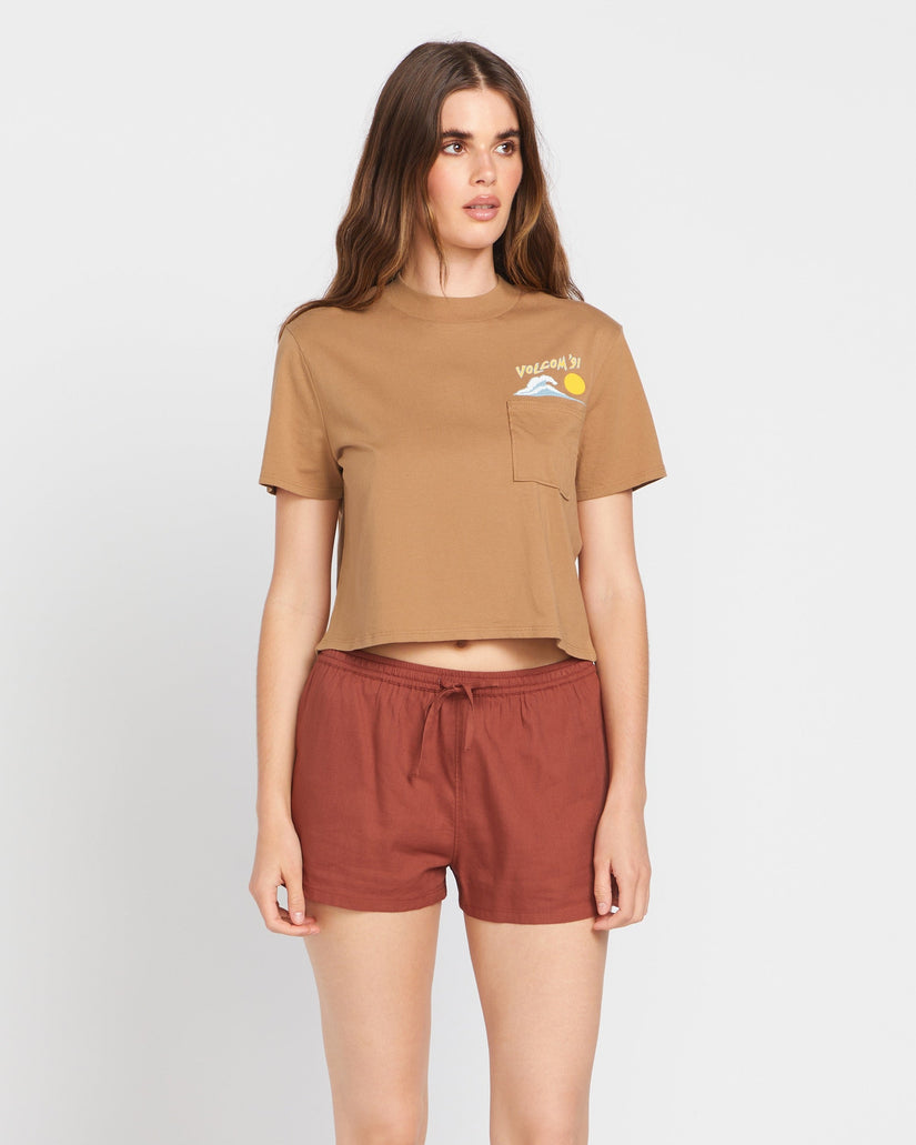 Pocket Dial Tee - Vintage Brown