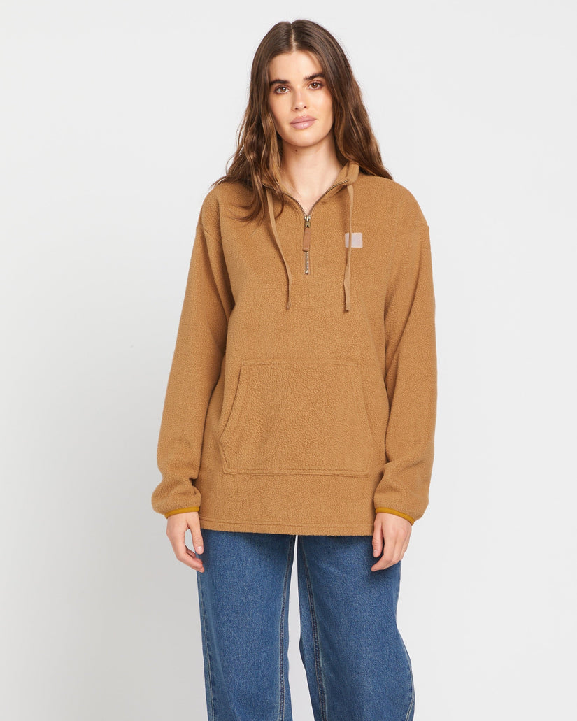 Pheelin Phresh Mock Neck Sweatshirt - Vintage Brown