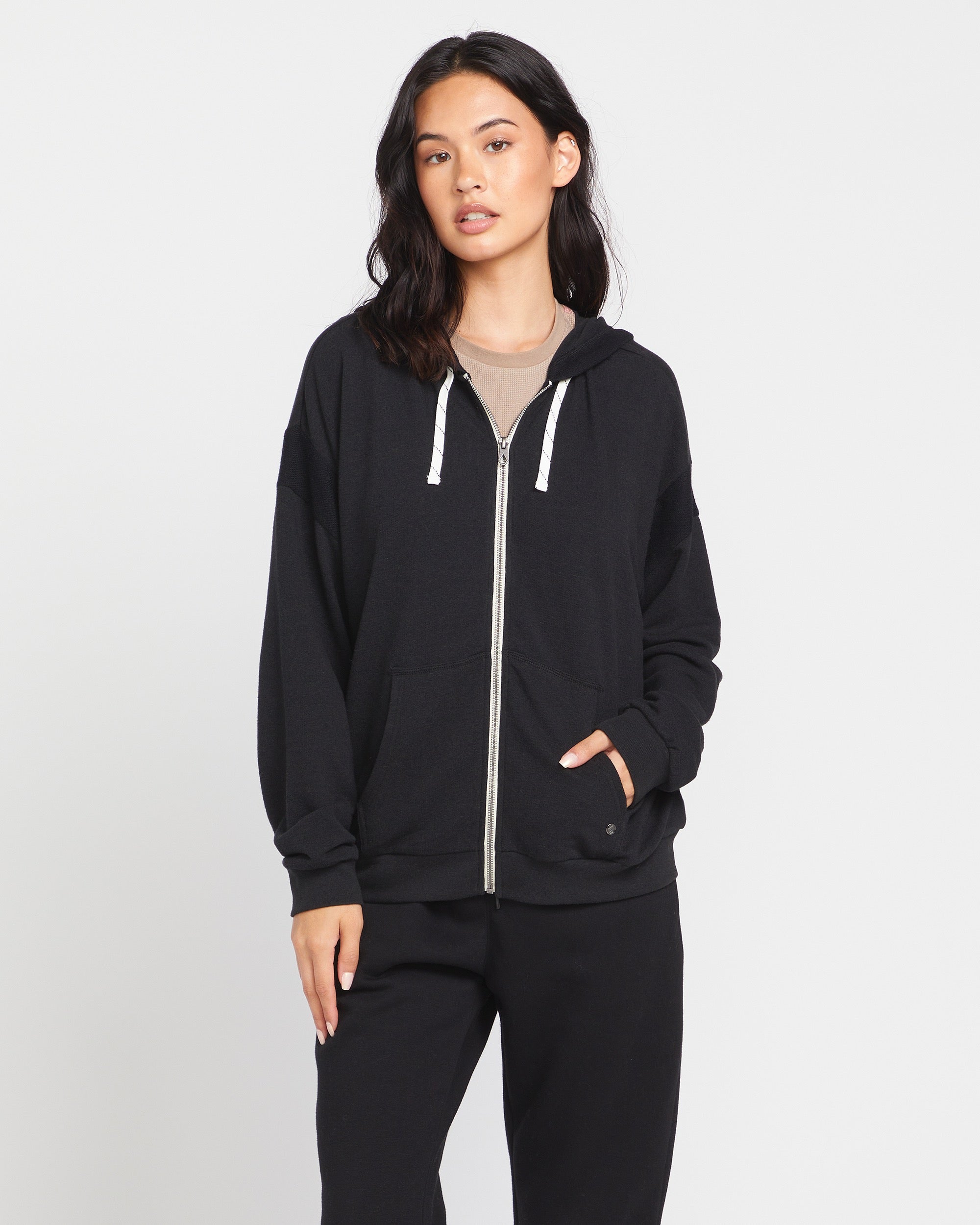 Lived Lounge Frenchie Zip Hoodie - Black