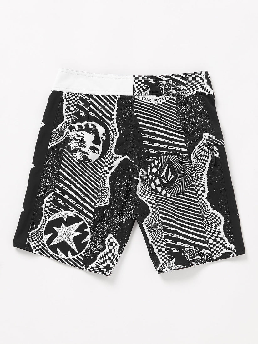 Big Boys Lido Iconic Mod-Tech Trunks - Black White