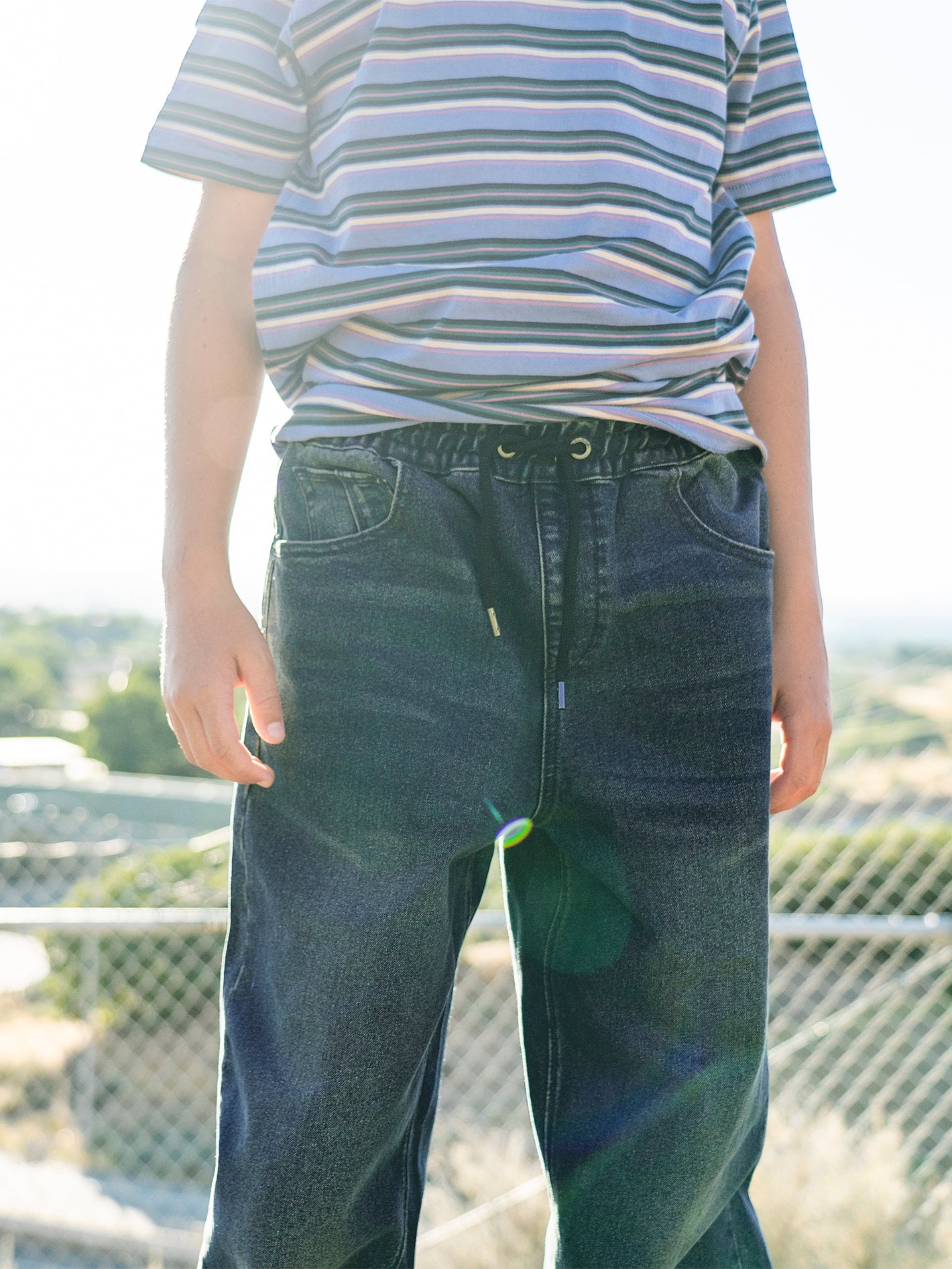 Boys Denim Cotton Casual Boys Jeans With Elastic Waistband Sizes 4 12 Years  From Kong06, $17.98