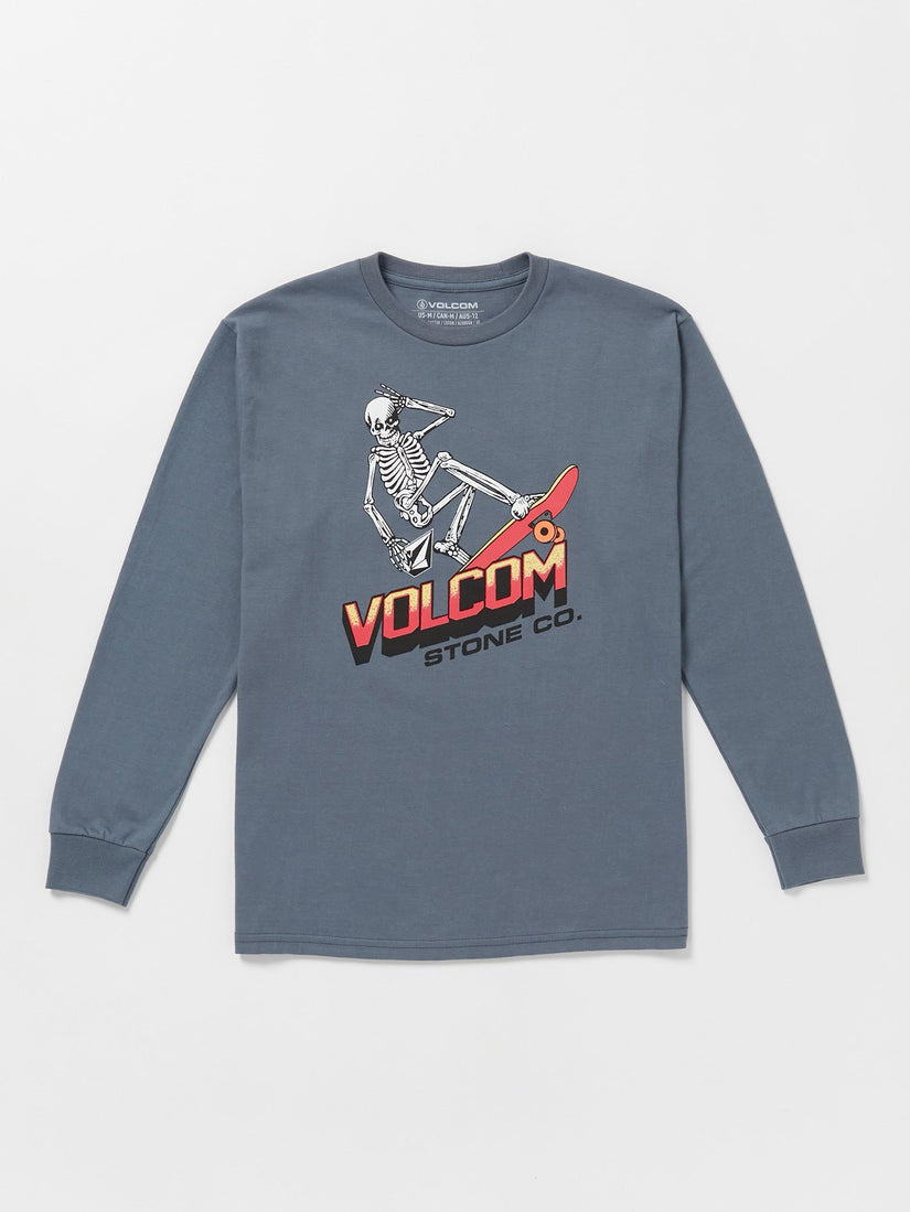 Big Boys Bone Slide Long Sleeve Tee - Dark Slate