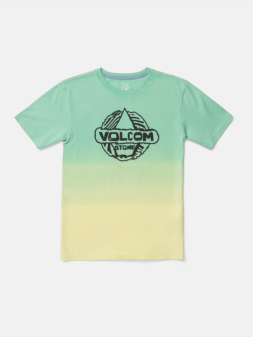 Big Boys Wobbled Short Sleeve Tee - Dusty Aqua