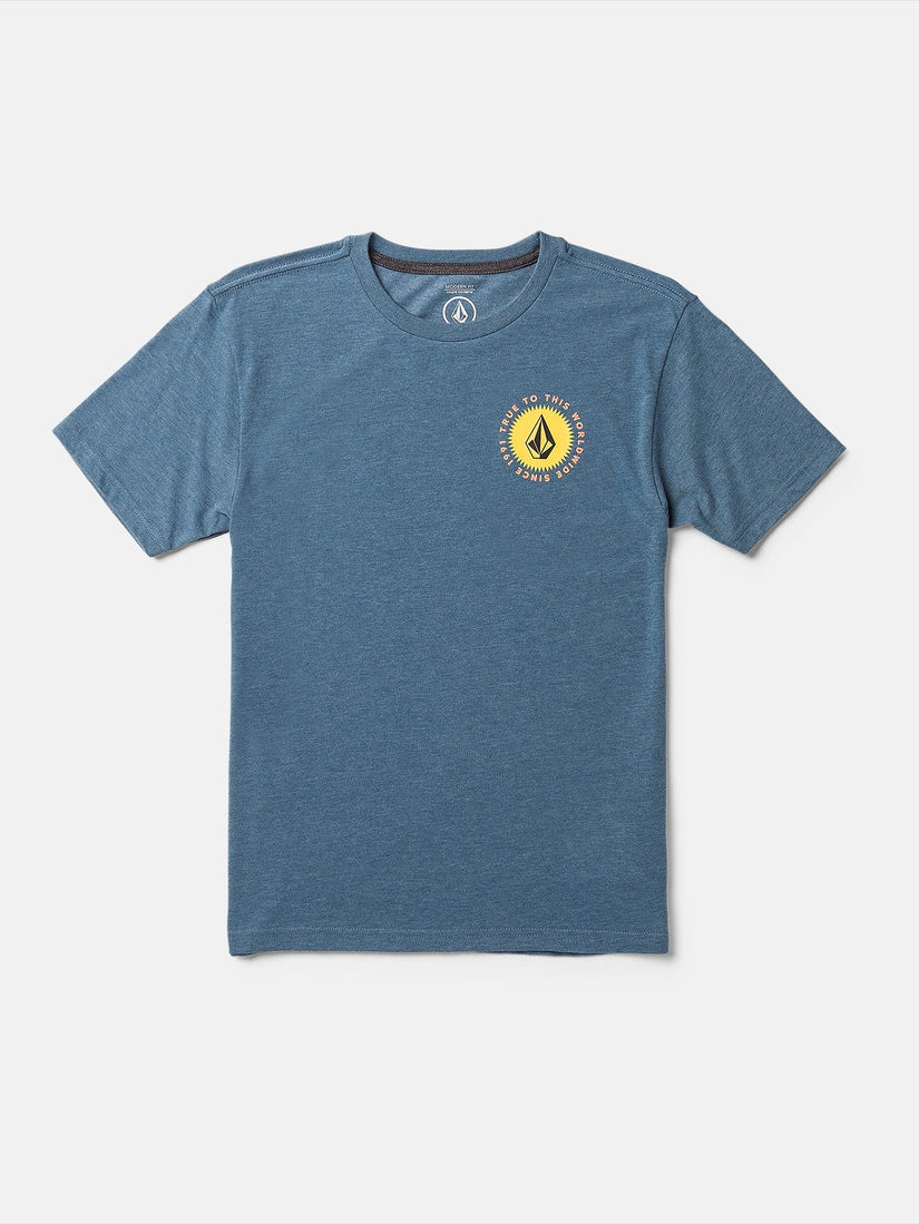 Big Boys Shaped Up Short Sleeve Tee - Stone Blue Heather