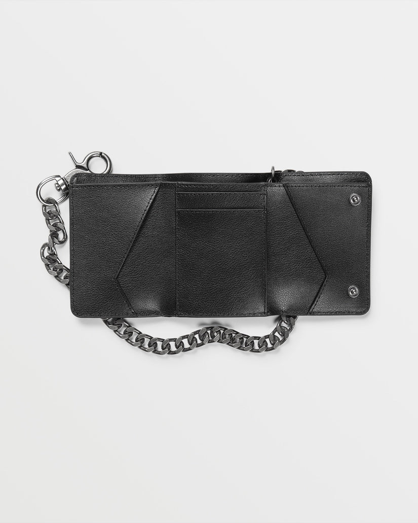 Pistol Leather Wallet - Black