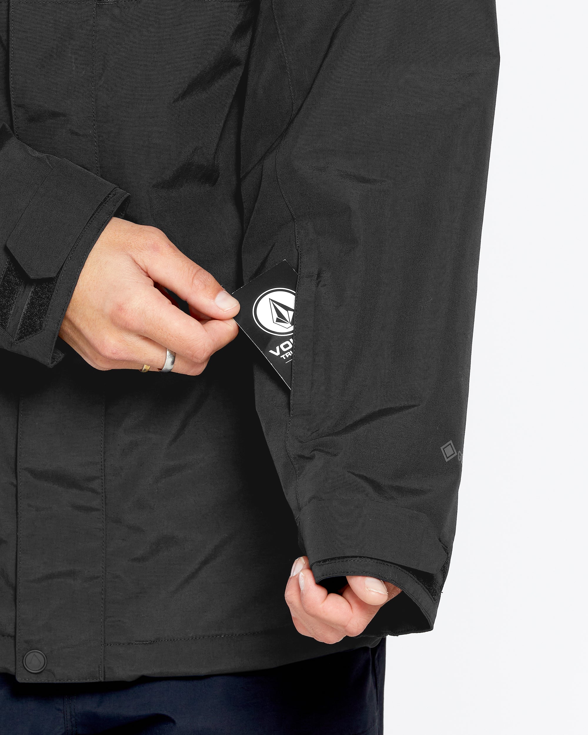 Mens L Insulated Gore-Tex Jacket - Black