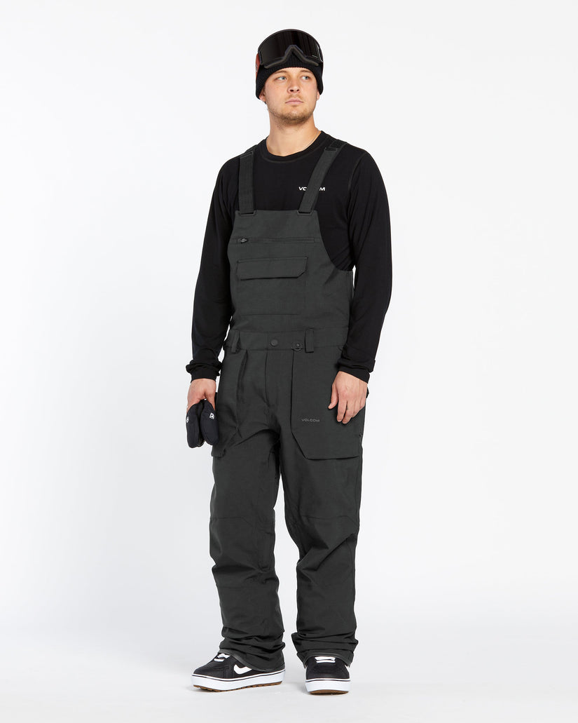 Mens Roan Bib Overalls - Black