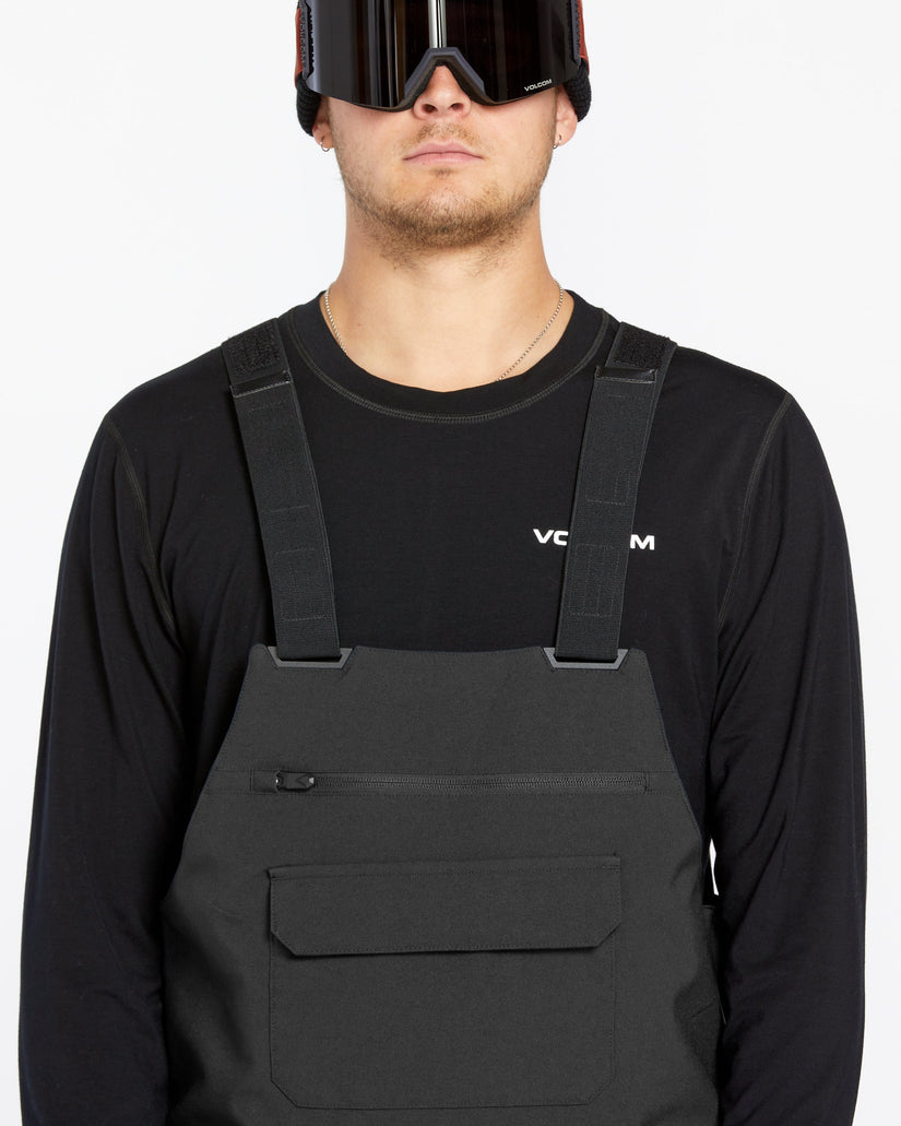 Mens Roan Bib Overalls - Black