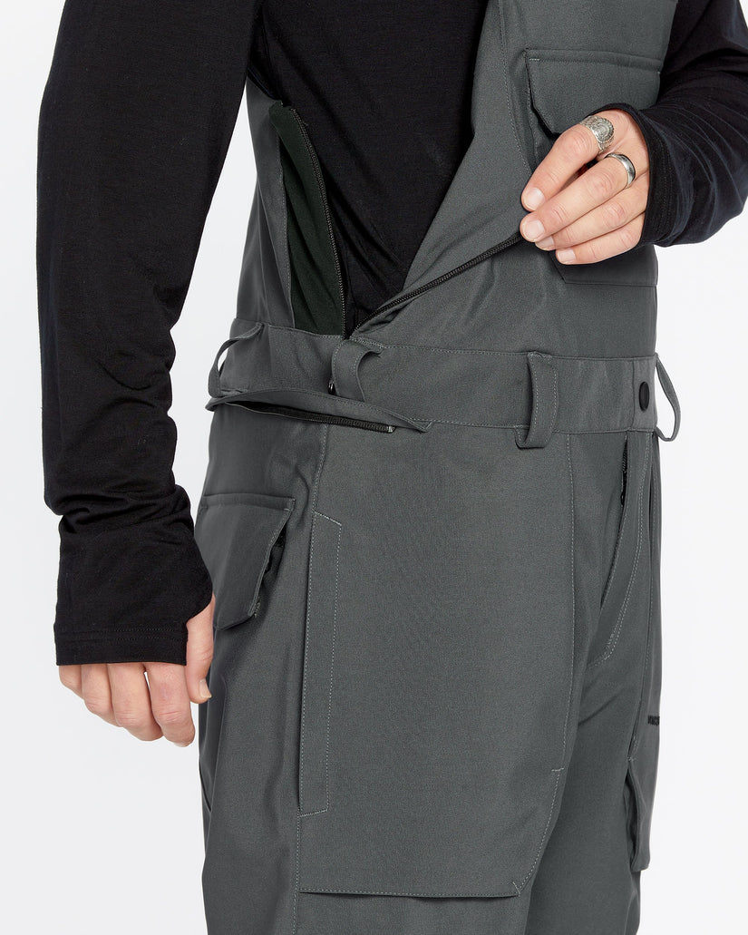 Mens Roan Bib Overalls - Charcoal