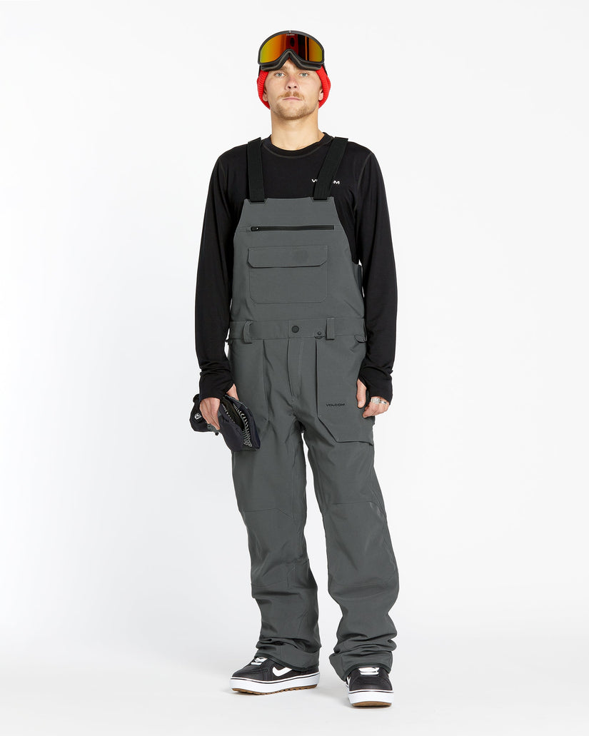 Mens Roan Bib Overalls - Charcoal