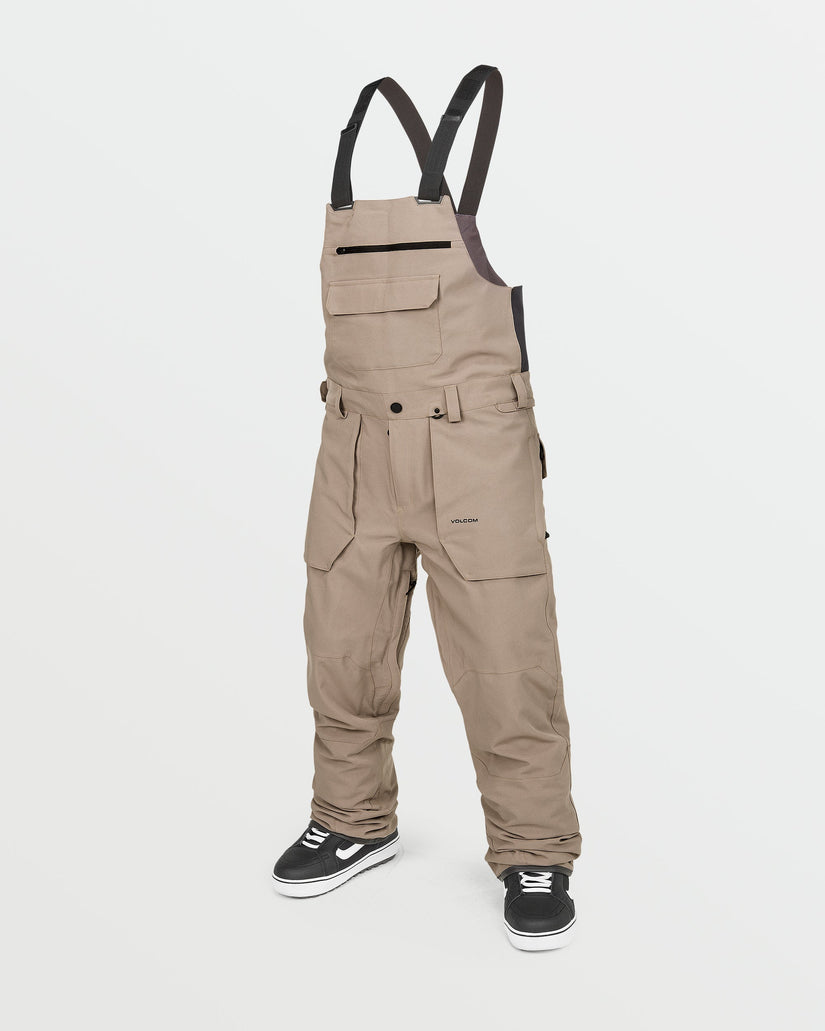 Mens Roan Bib Overalls - Chestnut Brown