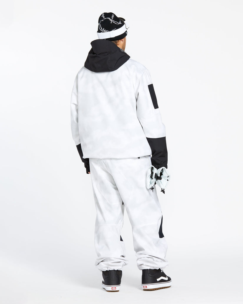 Mens Snow Billow Pants - White Camo