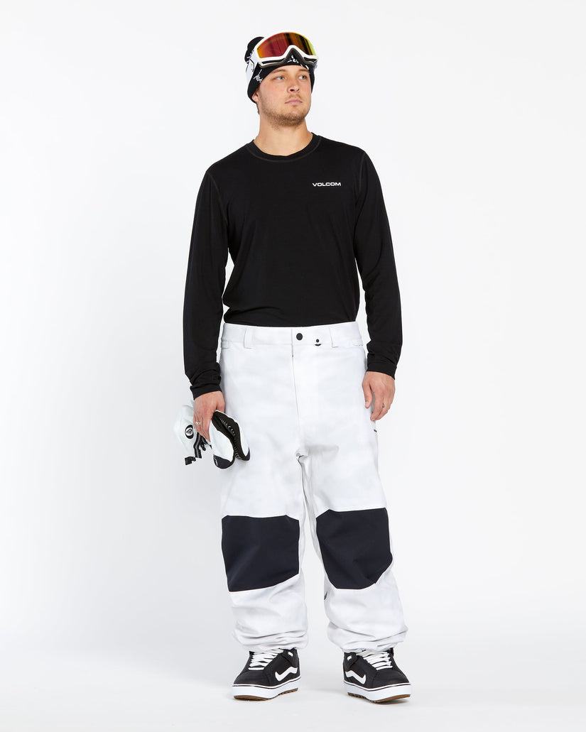 Mens Snow Billow Pants - White Camo