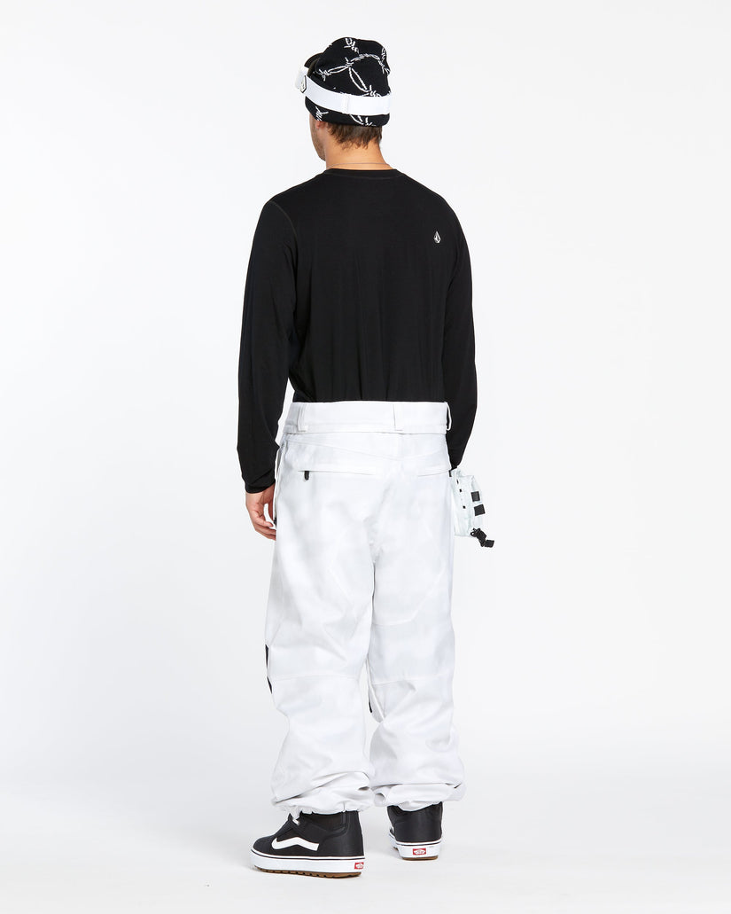 Mens Snow Billow Pants - White Camo