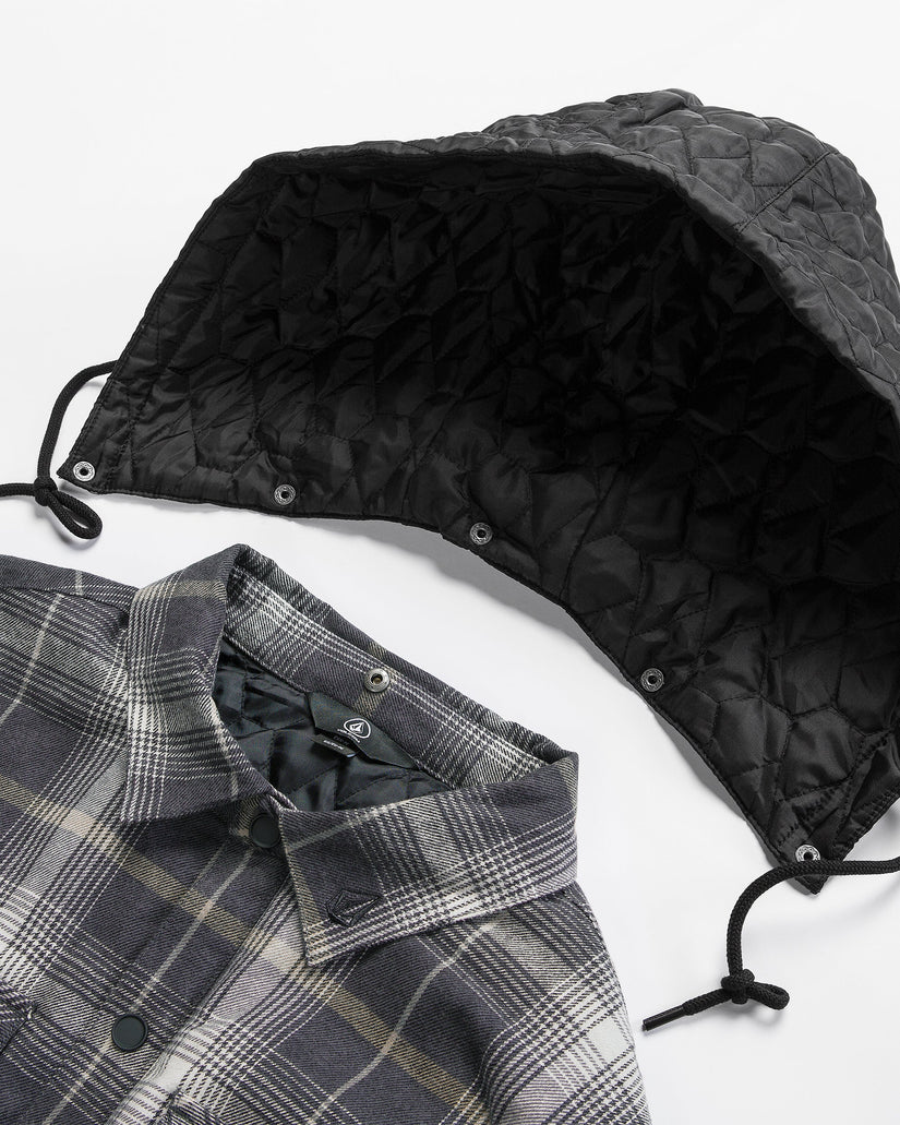 Mens Insulated Riding Flannel - Stone