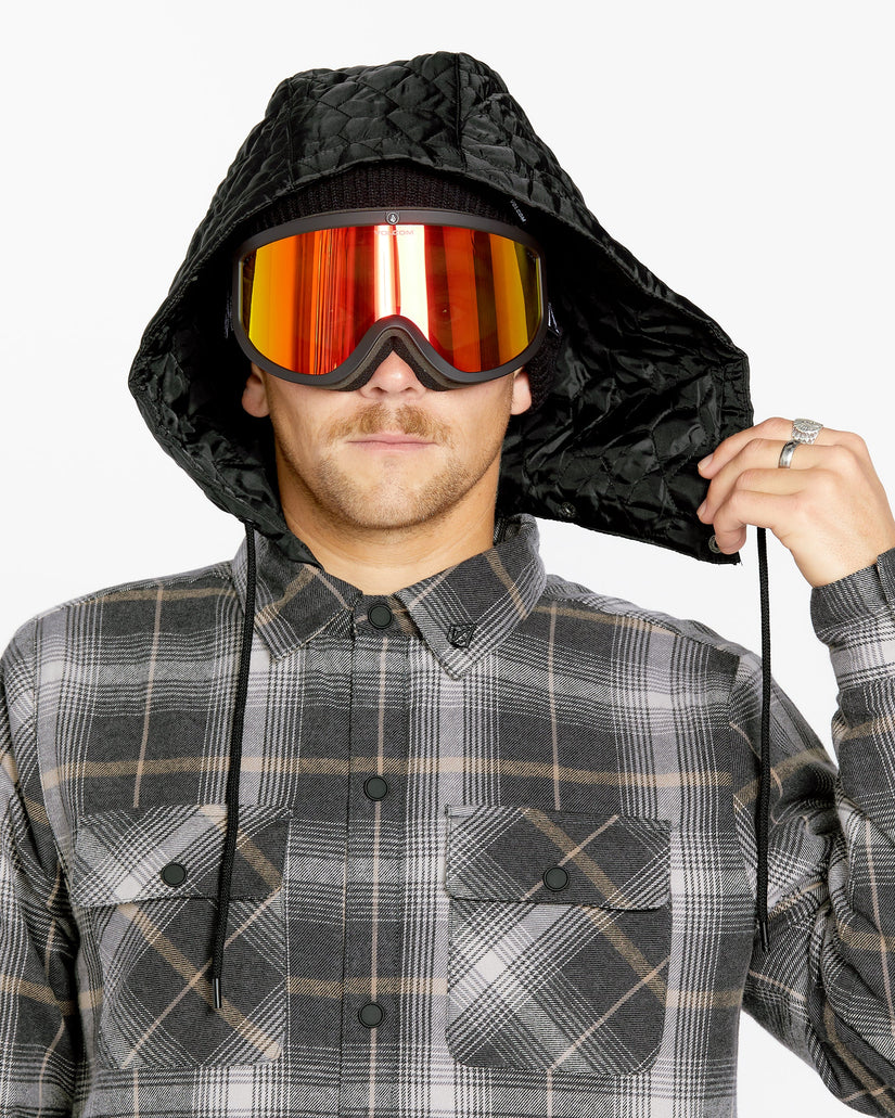 Mens Insulated Riding Flannel - Stone