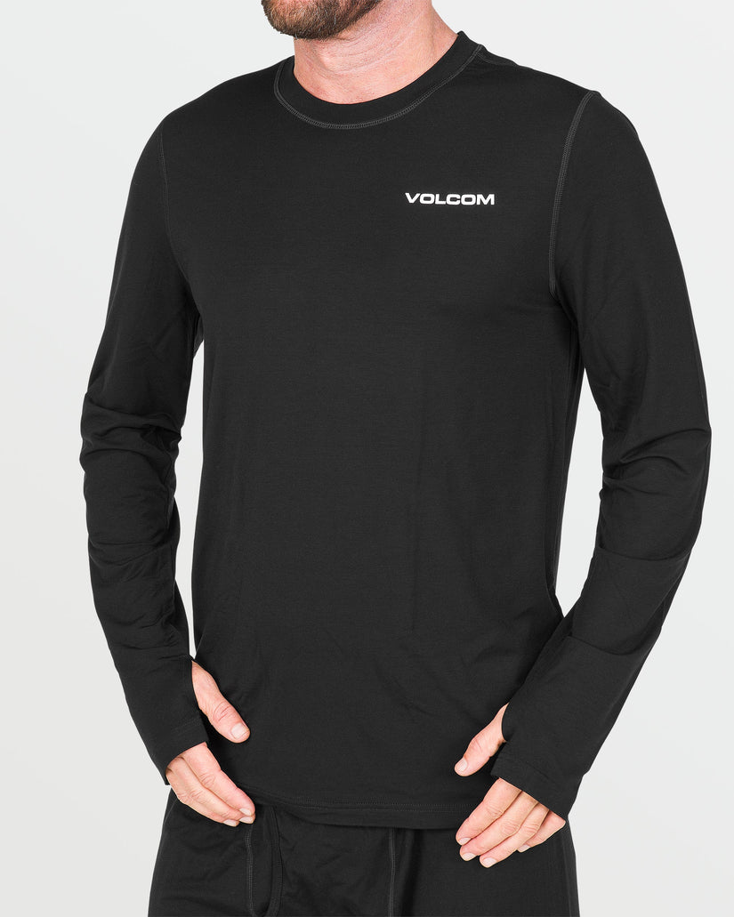 Mens Merino Blend Crew - Black