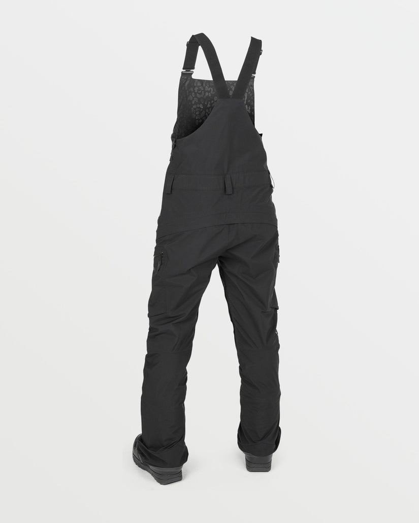 Womens Elm Stretch Gore Bib Overalls - Black