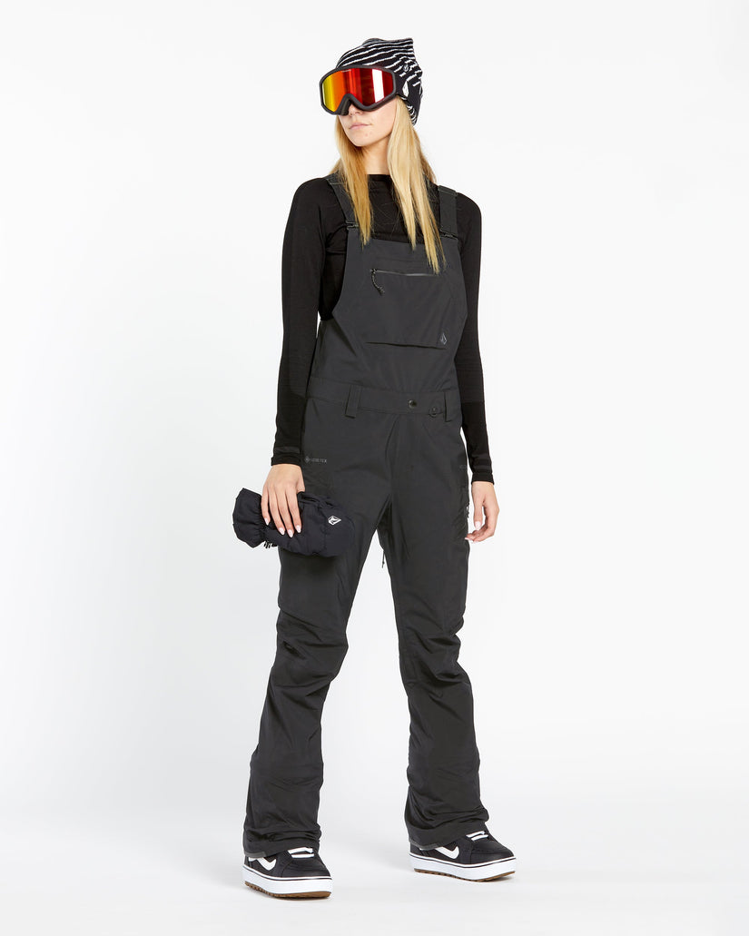 Womens Elm Stretch Gore Bib Overalls - Black