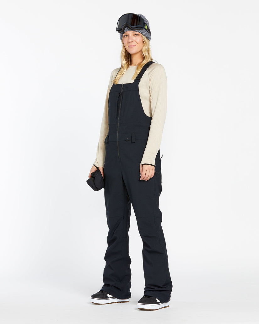 Womens Swift Bib Overalls - Black