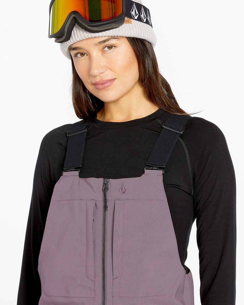 Womens Swift Bib Overalls - Dusty Lavender