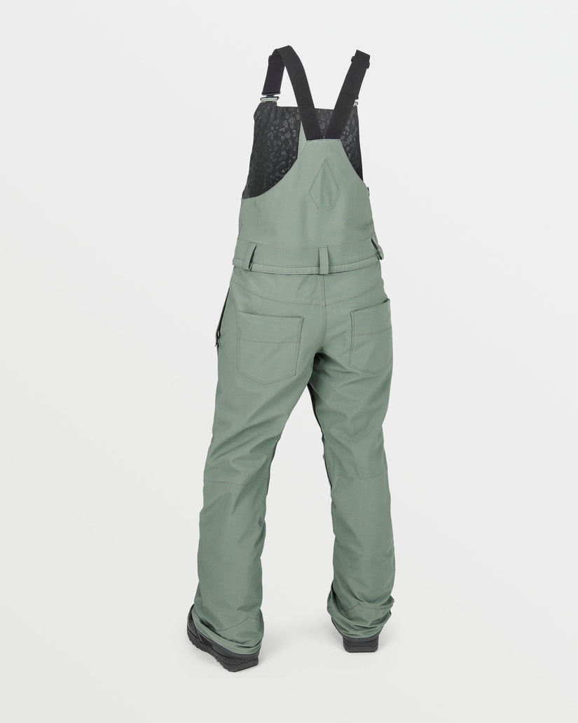 Womens Swift Bib Overalls - Lichen Green