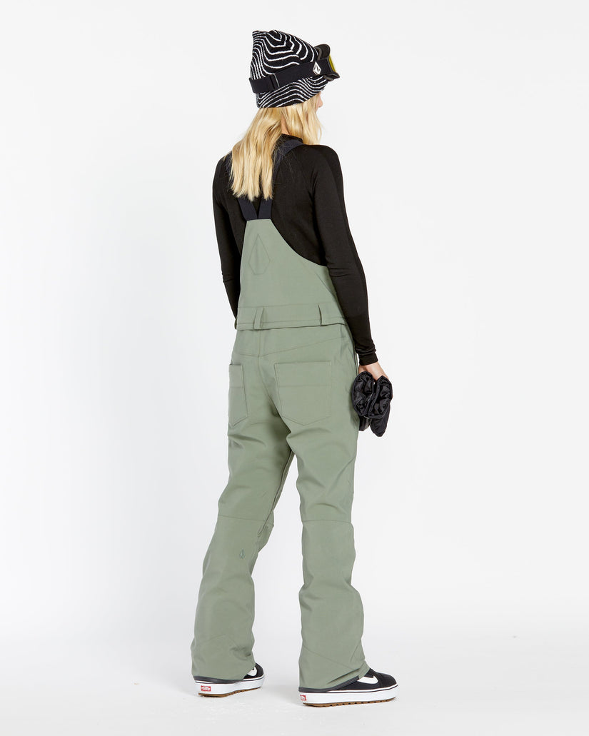 Womens Swift Bib Overalls - Lichen Green