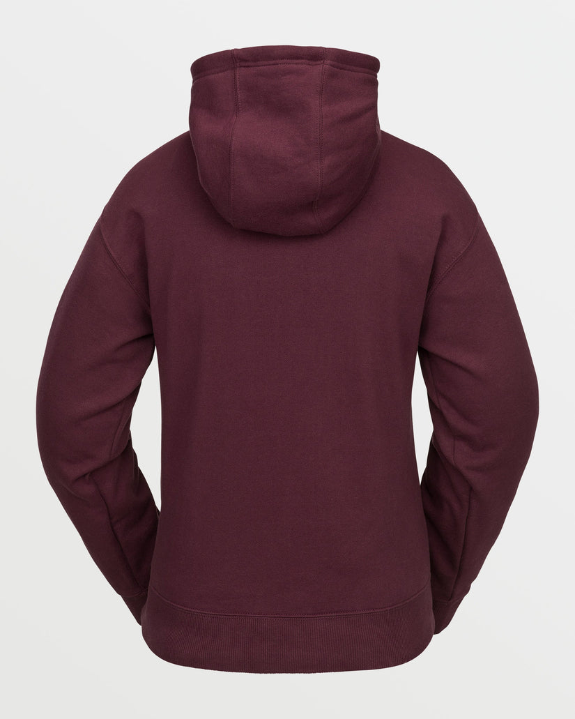 Womens Costus Pullover Fleece - Burgundy