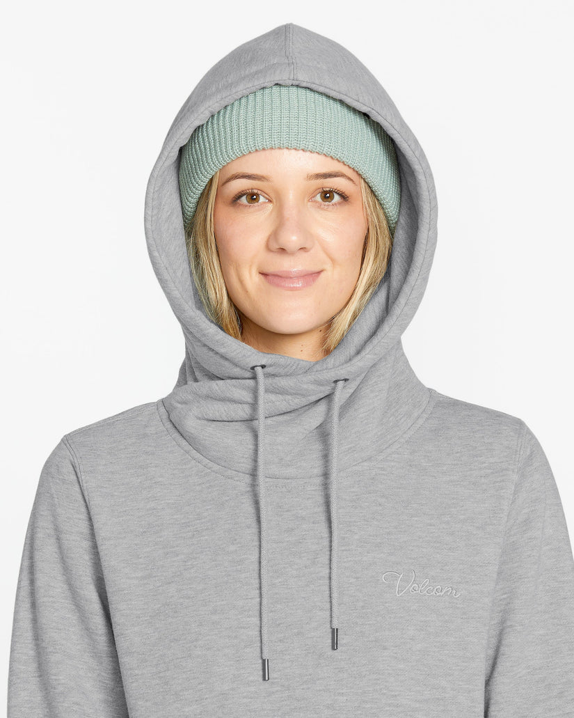 Womens Tower Pullover Fleece - Heather Grey