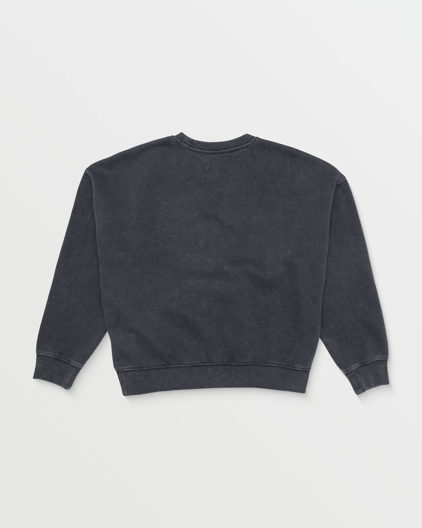 Big Boys Backwash Crew Sweatshirt - Charcoal Grey