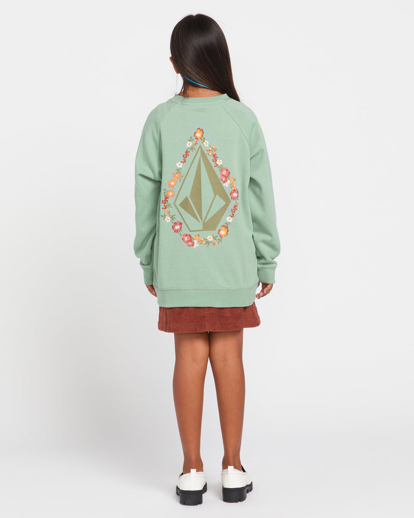 Big Girls Truly Stokin Pullover Hoodie - Sea Spray