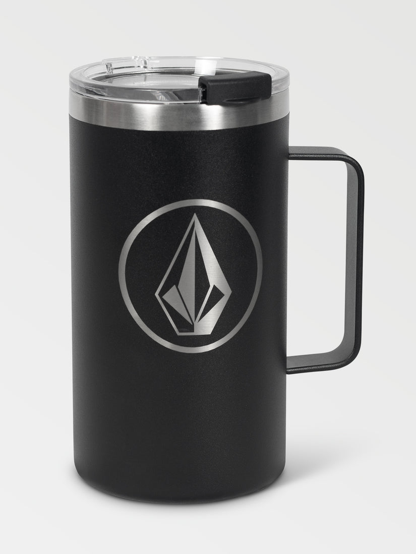 Tallboy Stainless Steel Mug - Black White