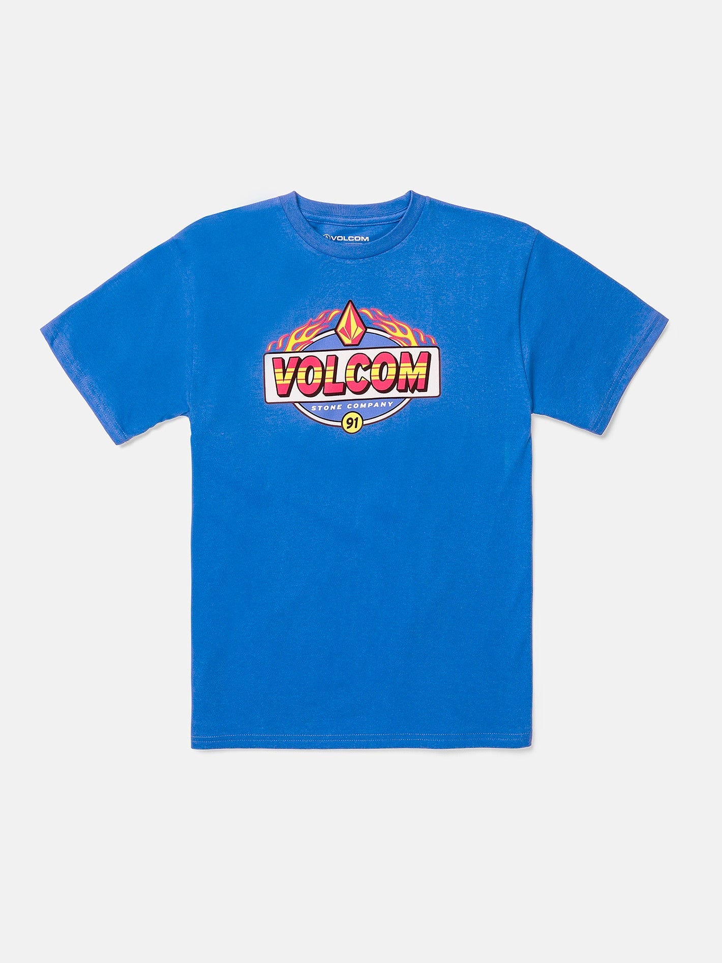 Little Boys Flamey V Short Sleeve Tee - Patriot Blue