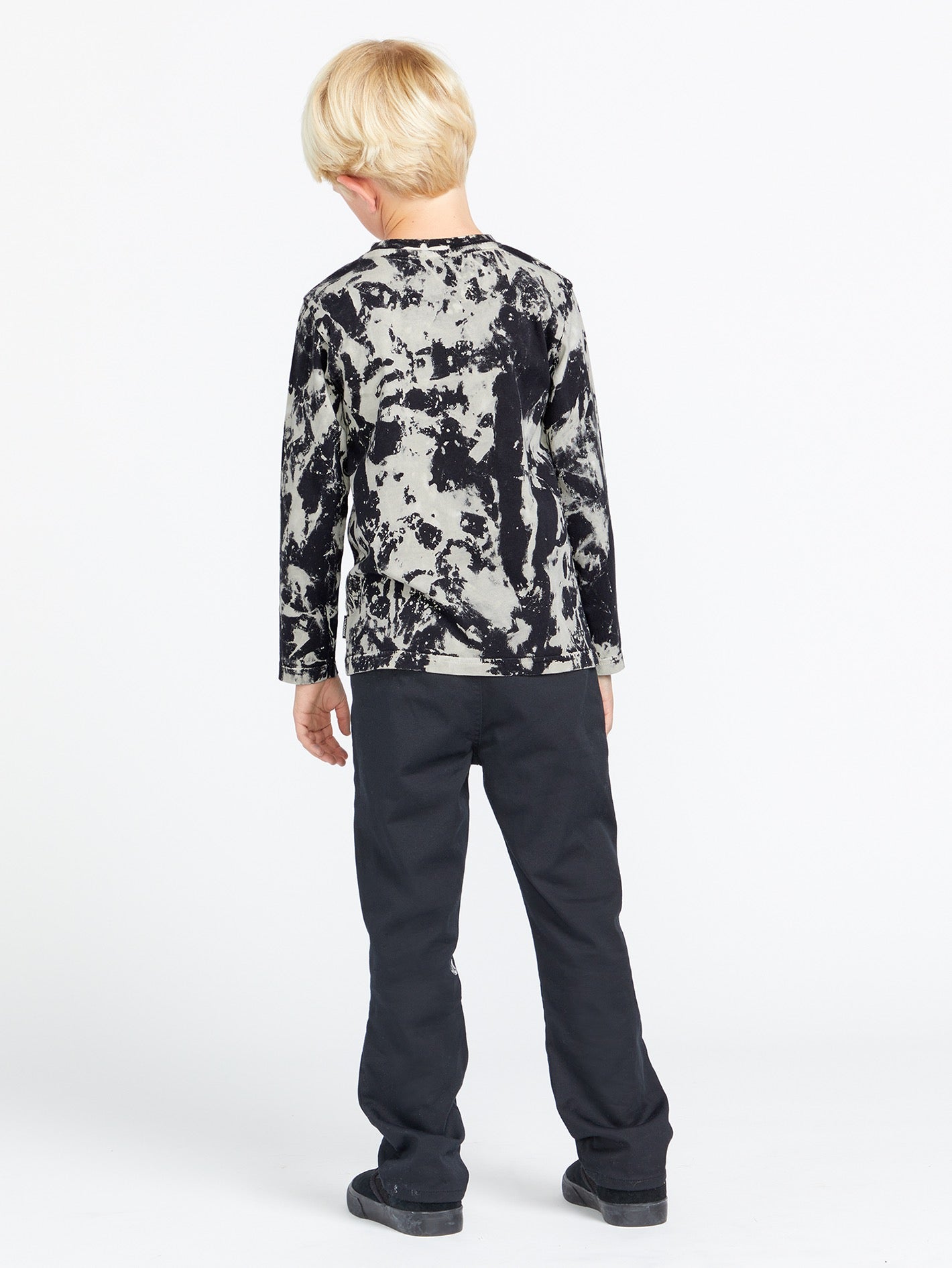 Little Boys Featured Artist Tetsunori Long Sleeve Tee - Black White