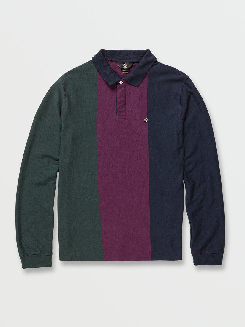 Sumpter Long Sleeve Polo - Navy (A0332200_NVY) [B]