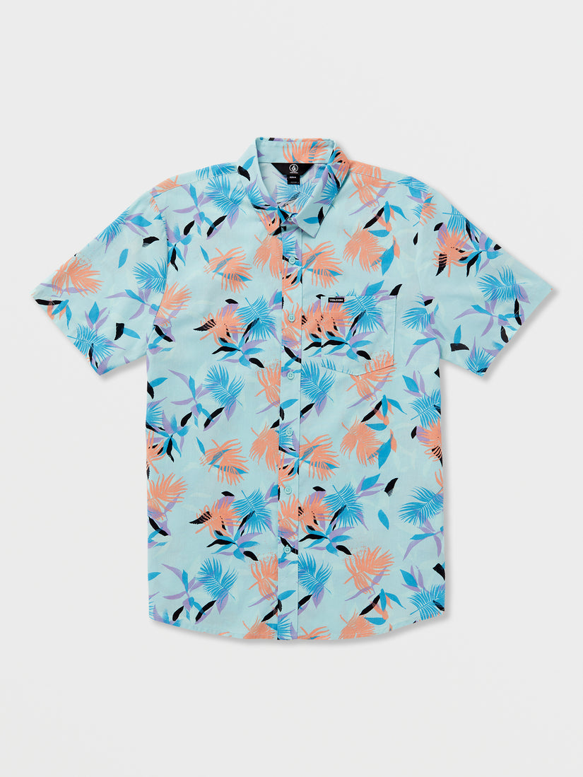 Warbler Short Sleeve Woven Shirt - Aquamarine