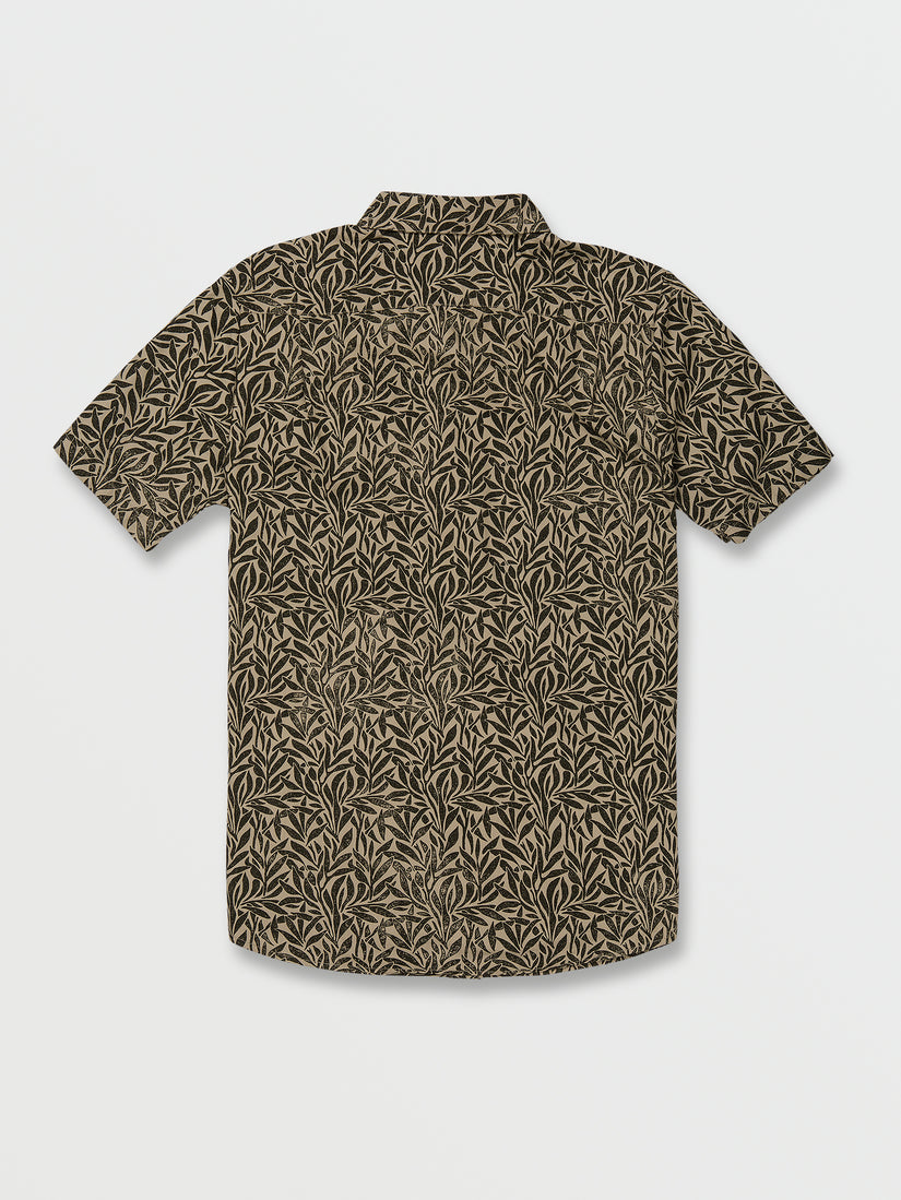 Falling Leaf Short Sleeve Shirt - Pewter (A0412307_PEW) [B]