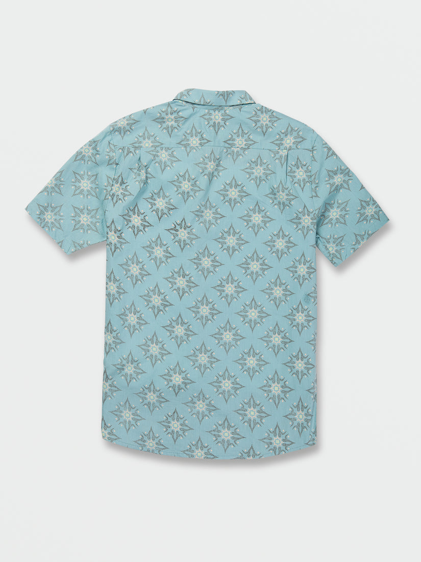 Throwing Star Short Sleeve Shirt - Cali Blue Heather (A0422308_CBL) [B]