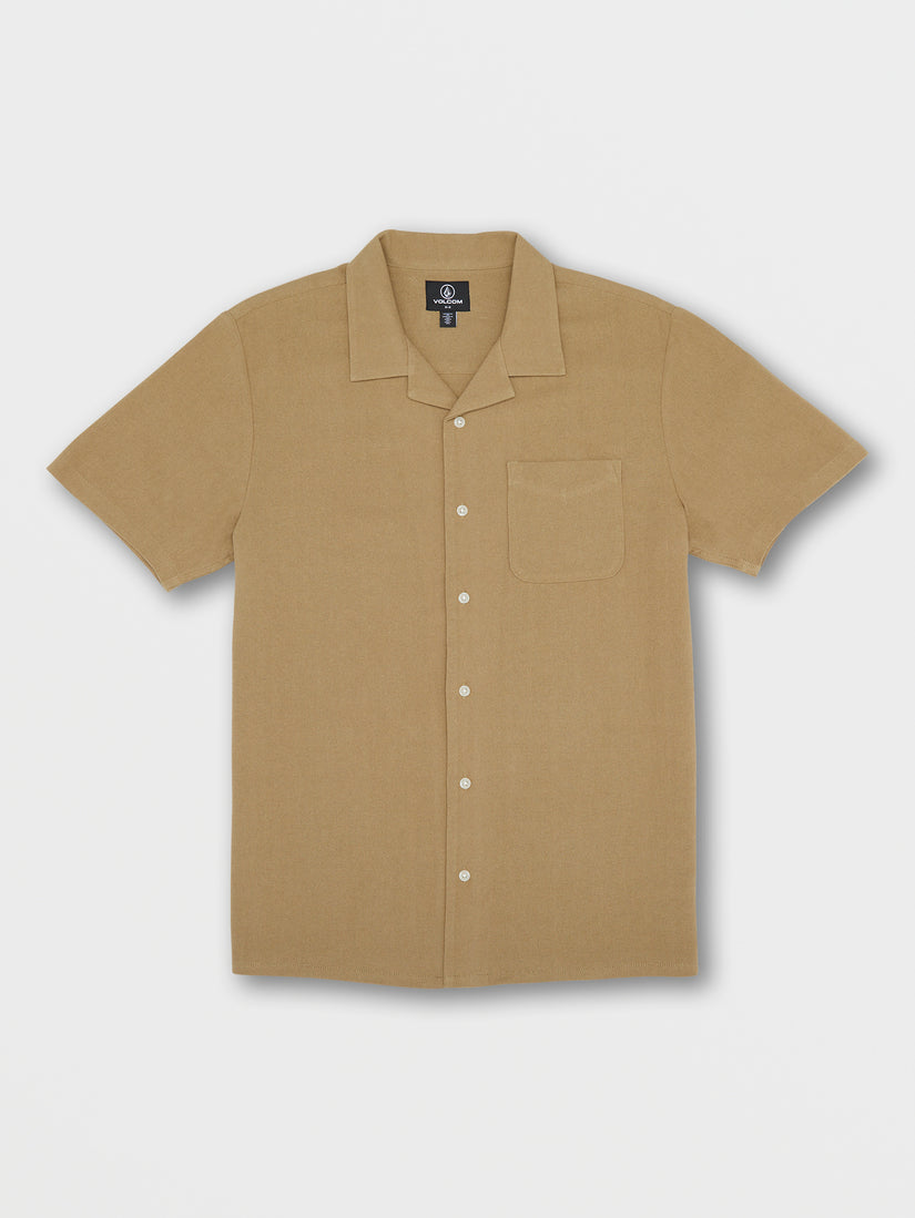 Hobarstone Short Sleeve Shirt - Sand Brown (A0422309_SND) [F]