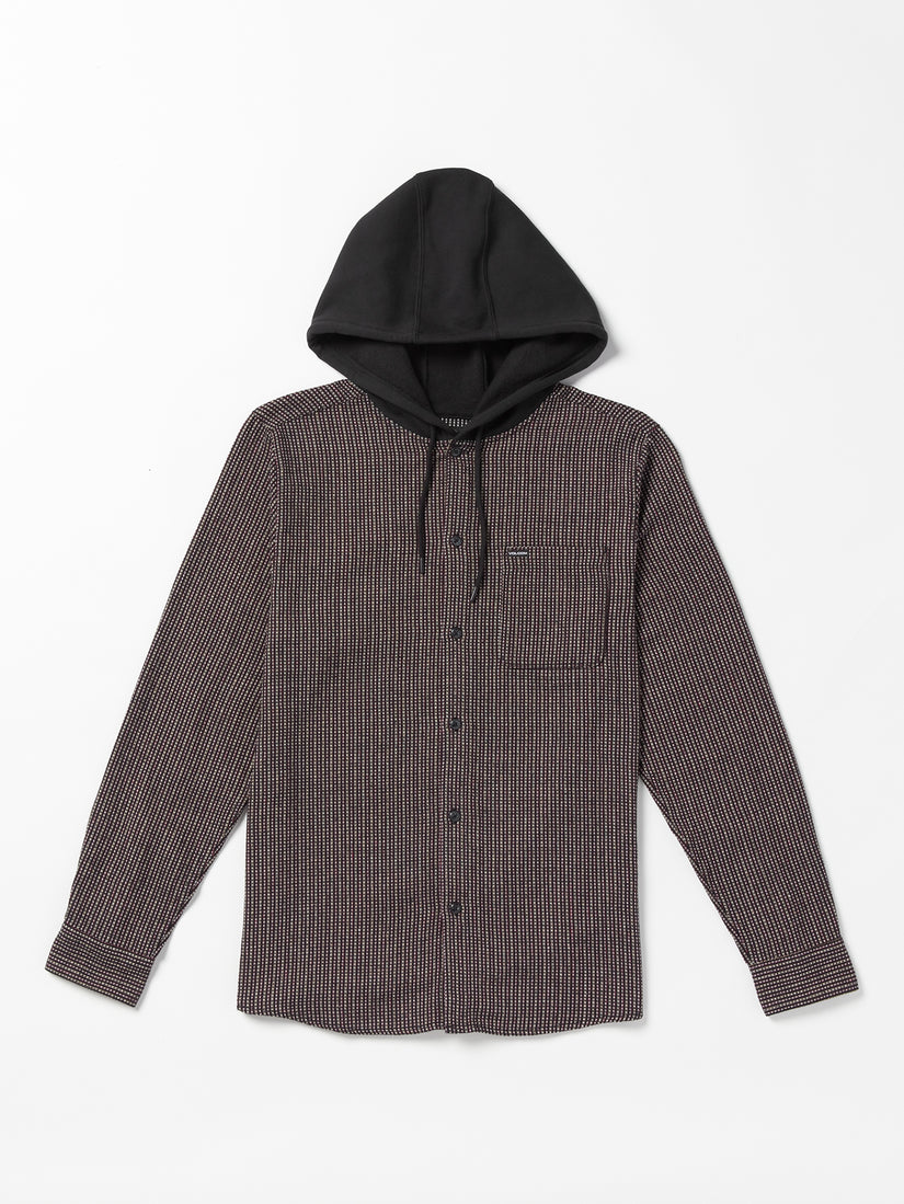 Archbold Hooded Long Sleeve Shirt - Black (A0532302_BLK) [F]