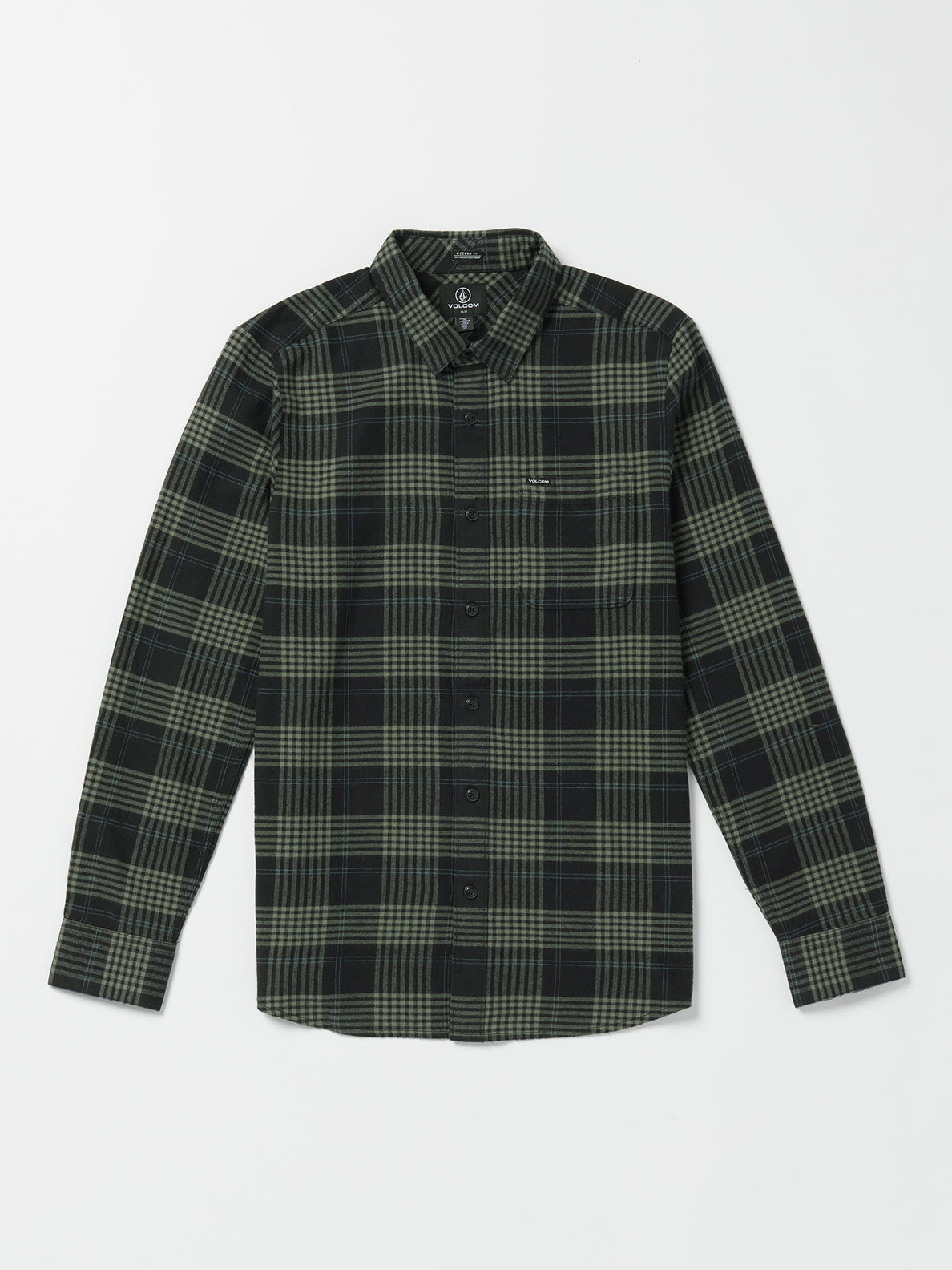 Green & Black Plaid Flannel Shirt for Men