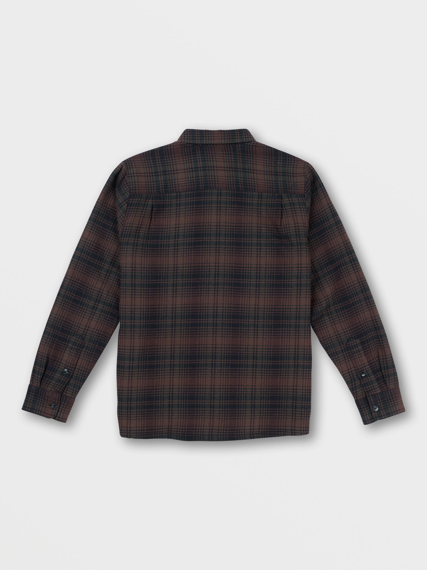 Overstoned Long Sleeve Flannel - Mahogany