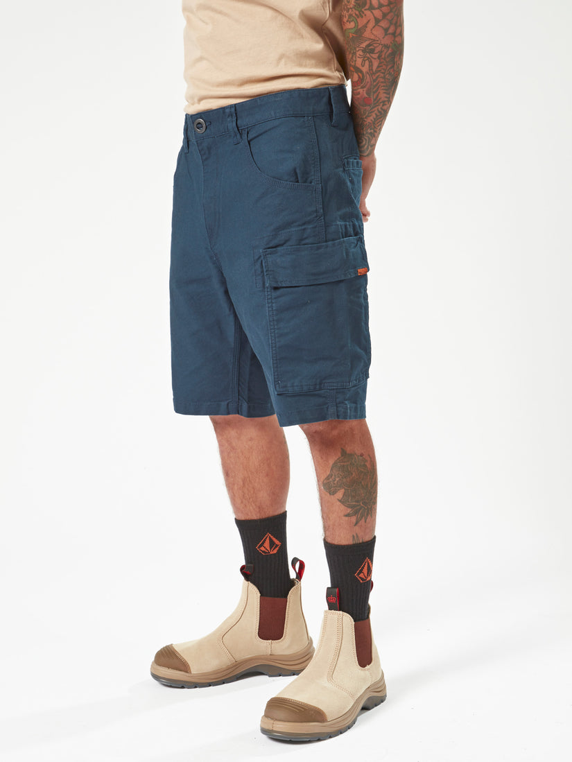 Volcom Workwear Caliper Work Shorts - Navy (A0902001_NVY) [2]